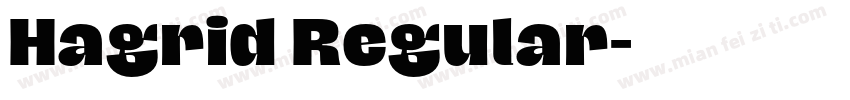 Hagrid Regular字体转换